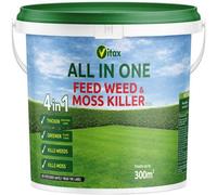 4 In 1 Complete Feed Weed & Moss Killer 300M² Lawn Treatment For Weeds, Moss, And Thicker Grass Growth