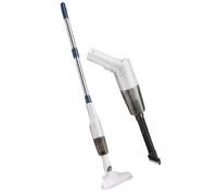 4-in-1 Cordless Handheld Vacuum Cleaner - Lightweight, Bagless, Rechargeable - HEPA Filter, Rotating Handle - Ideal for Home, Car, Floor & Pet Hair - White