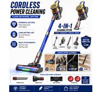 Dayplus Stick Handheld Vacuum Cordless Vacuum Cleaner For Carpet Floor Pet Hair
