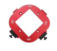4 in 1 Corner Radius Template, Router Corner Radius Jig with R30 R35 R40 R45 Rounded Edges, Aluminum Alloy Round Corner Template for Woodworking DIY Positioning Bit
