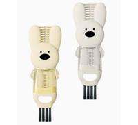 4-in-1 Cup Lid Cleaning Brush,2 PCS Cup Lid Crevice Cleaning Brush, Multifunctional Crevice Cleaning Brush,Portable Bottle Gap Cleaning Brush for Home Kitchen,Cute Rabbit-Shaped Detail Cleaning Tool