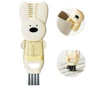 4-in-1 Cute Rabbit Bottle Cleaning Brush, Multifunctional Cup Lid Gap Cleaner with Soft Bristles for Water Bottles, Mugs, Kitchen Crevices, Home Kitchen Gadgets & Cleaning Tools (white)