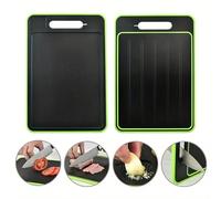 4 in 1 Defrost Tray Rapid Thaw Board, Defrosting Chopping Board with Grater, Sharpener,Double Sided Chopping Board Defrosting for Meat and Frozen Foods, No Electricity Required (Large)