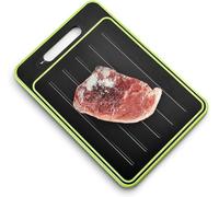 4 in 1 Defrosting Board, Miracle Melt Defrosting Board Fast Thaw Meat ＆ Frozen Food, Defrosting Tray Double As Cutting Board with Grater, Sharpener, 2-Sided Chopping Board Fast Thaw Food (L)