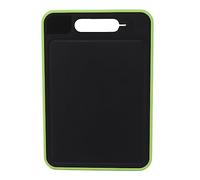 4 in 1 Defrosting Tray, Double Sided Aluminium Cutting Board with Knife Sharpener, Fast Thaw Board for Frozen Meat, Kitchen Chopping Plate (Black)