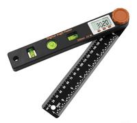 4-in-1 Digital Angle Finder with Level Function - Precision Protractor Ruler for Woodworking 0-360°
