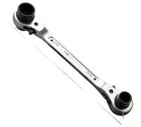4 in 1 Double Ended Ratchet Wrench Engineered with Chromium Vanadium Steel for Structural Stability and Torque Capacity (F)