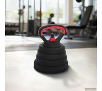 4-in-1 Dumbbell Barbell Kettlebell Set 30 Kg Black And Red