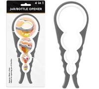 4 in 1 Easy Jar Opener & Bottle Opener With Silicone Tool | Jar Openers For Arthritis Hands | kitchen gadgets Essentials | kitchen tools & gadgets | Left & Right Handed Lid Opener For Jars and bottles
