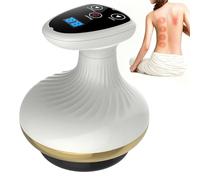 4-in-1 Electric Gua Sha Massager, 9 Level Rechargeable Suction Device with Heat, Handheld Vacuum Cupping Massage Tool for Home Use, Full Body Muscle Relaxation Firming Massage Gift