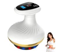 4-in-1 Electric Gua Sha Massager, Electric Cupping Therapy, Vacuum Cupping Massage Tool with 9-Level Suction and Heat Therapy for Back, Neck, Legs and Belly