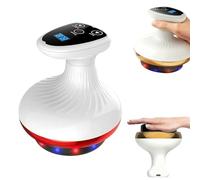 4-in-1 Electric Gua Sha Massager, Vacuum Cupping Massage Tool for Cellulite Reduction, Portable Handheld Lymphatic Drainage & Skin Toning Sculptor for Smoother Looking Skin (red)