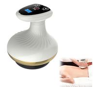 4-in-1 Electric Gua Sha Massager, Vacuvia Cellulite Massager, 9 Level Suction & Heat Therapy, Vacuum Cupping Massage Tool for Cellulite Reduction, Body Sculpting Tool, Muscle Pain Relief (Gold)