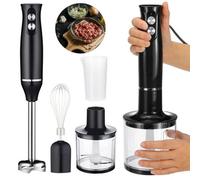 4 In 1 Electric Hand Blender Set Food Processor Mixer Whisk & Chopper Bowl 500 W