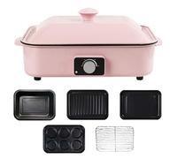 4-In-1 Electric Hot Pot Grill, 1200W Smokeless BBQ and Multi-Cooker with Temperature Control, Non-Stick Frying Pan for Easy Cleaning, Ideal for Family Dinners and Camping