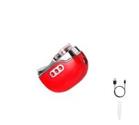 4 in 1 Electric Nail Clipper with Nail dust Collection Box and LED Illumination. Intelligent Nail Trimmer Suitable for The Elderly, Infants, Thick Nails, and Those with impaired Vision. (Red)
