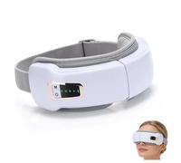 4-in-1 Eye Massager with Heat & Music, Air Pressure, Five Smart Massage Modes, Portable Rechargeable Sleep Mask for Dry Eyes, Headache Relief, Migraine and Better Sleep (1SET)