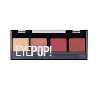4-in-1 Eyepop Eyeshadow Palette - Caramel Latte | Multicolor Matte Cream & Metallic Finish | High Pigment, Blendable, Long Lasting Eye Makeup, 12g