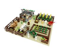 4 in 1 Farm Building Blocks Set, Countryside Animal Garden Building Toys