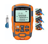 4 in 1 Fiber Optic Tester-Portable Fiber Power Meter FC/SC/ST Standard Interface, Built-in 30mW Visual Fault Locator (OPM&VFL) Network Cable Tester with 1psc FC to LC Adapter