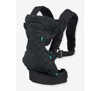 4-in-1 Flip Baby Carrier with Washable Bib by INFANTINO black