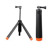 4 in 1 Floating Selfie Stick Tripod for Action 5 Pro 4 3 for X4 X3 Ace Pro 2, 9.25-22.44 Inch Extendable Camera Tripod, Lightweight Portable Vlog Accessories for Action Cameras