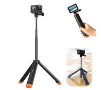 4 in 1 Floating Selfie Stick Tripod for Action Cam, Waterproof Extendable Handle for GoPro Hero 13/12/11/10/9/8/7/Max, DJI Action 5 Pro/4/3 and Insta360 Other Action Cameras
