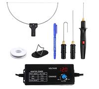 4 in 1 Foam Cutter Set with Digital Voltage Controller, GOCHANGE Electric Cutting Machine Pen Tools Kit, 100-240V /18W Styrofoam Cutting Pen with Electronic Voltage Transformer Adaptor