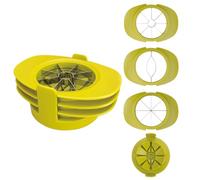 4 in 1 Fruit Cutter Slicer, Mango Apple Tomato Corer Slicer, Multifunctional Kitchen Tool for Fruit & Vegetable Cutting (Yellow)