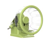4 in 1 Hamster Exercise Wheel, Hamster House with Running Wheel, Food Bowl, Water Bottle, and Hideout, Small Animals Exercise Running Toys for Hamsters Gerbils Mice (Green, Medium (19.5cm))