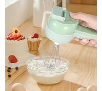 4 in 1 Handheld Electric Vegetable Cutter Set, Rechargeable Portable Food Processor with 3 Stainless Steel Blades Electric Veggie Chopper Detachable Electric Garlic Chopper for Home Kitchen