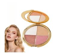 4-In-1 Highlight Shades Makeup for Blush,Highlighting Eye & Cheek Palette,for Face, Cheek, and Eyeshadow,4 Colors