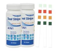 4-in-1 Hot Tub Test Strips,100 Pcs Pool Test Strips for PH,Chlorine & Clearwater,Pool Water Hardness Testing Kit,Clear Water Dip Tester Strip for Lazy Spa,Bromine,Total Alkalinity & Cyanuric Acid