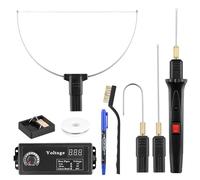 4 in 1 Hot Wire Foam Cutter Set, 9Pcs Electric Styrofoam Cutting Tool with Digital Voltage Controller, Polystyrene Cutting Tool with Temperature Control, for Foam Cutting, Detail Handling
