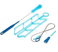 4 in 1 Hydration Bladder Cleaning brush Set, Cleaning Kit Flexible for Hose, for Bite Valve, Collapsible Hanger for Drying
