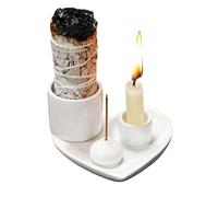 4 In 1 Incense Burner Holder, Palos Santo Holder, Sages Holder For Burning, Incense Holder For Sticks, Smudge Bowl, With Ash Catcher Tray Suit For Yoga Relaxation