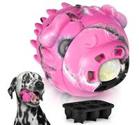 4-In-1 Interactive Frozen Dog Toy Treat - Dog Freezer Toy and Fillable Dog Toys - Perfect for Mental Stimulation, Reducing Separation Anxiety & Interactive Playtime with Dog Treat Makers & Slow Feeder