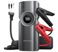 4-in-1 Jump Starter Power Pack, 3000A Car Battery Booster Jump Starter with 150 PSI Air Compressor(8.5L Gas/8.0L Diesel),Car jump Starter Power Bank with Digtal Display,Emergency Light