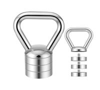 4-in-1 Kettlebell Set, Steel Kettlebell Adjustable, Kettlebell Adjustable Weight Range 3/5/8/10 kg, Kettleball for Full Body Training and Strength Training at Home or in the Gym