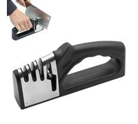 4 in 1 Knife Sharpener, 3 Stage Manual Sharpener for Sharpening Kitchen Knives 1 Stage for Scissors,Non Slip Base for Home Use