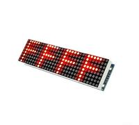 4 In 1 LED Display Microcontroller with 5P Line Dot Module Compatible with For Arduino for Matrix Display Applications (Red)