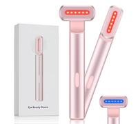 4-in-1 Light-Therapy-Wand,Red Light Therapy for Face and Neck - Microcurrent Facial Device for Anti-Aging - Face & Eye Massager Skincare