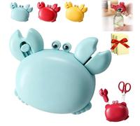 4-in-1 Magnetic Refrigerator Magnet with Scissors,Box Cutter,Bottle Opener, Crab Shaped Multi Tool, for Fridge Decor, Portable Household Multi Tool (1pc-Blue)