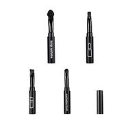 4 in 1 Makeup Brush Set NonIrritating Synthetic Fibers Space Saving Design for Blushes Eyeshadow Lips Friendly Vegans Makeup Brushes