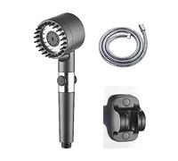 4 in 1 Massage Shower Head 3 Modes Filtered Showerhead with Handheld Multifunctional Shower Heads for Skin and Hair Care Massage(1.5m Hose and Base)