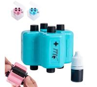 4-in-1 Math Practice Roller Stamp Set, 2026 New Math Teacher 4 in 1 Roller Stamp,Randomized Addition,Subtraction,Multiplication & Division Practice Set with Refill Ink,Refillable Reusable (Blue)