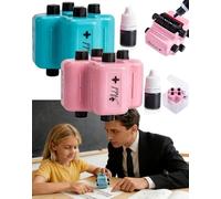 4-in-1 Math Practice Roller Stamp Set, 2027New 4 in 1 Math Stamp Roller, Addition Subtraction Multiplication Division Fill-in-The-Blank Practice Tool,Digital Roller Stamp for Classroom Home Use (2PCS)