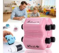 4-in-1 Math Roller Stamp for Kid,Addition Subtraction Multiplication Division PracticeTool,Randomized Digital RollerStamp,Refillable Roller Digital Teaching Stamp for ClassroomHome Use,Fun MathGift