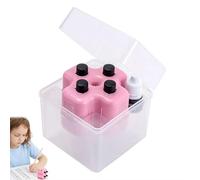 4-in-1 Math Roller Stamp for Kids, Self-Inking Addition Subtraction Multiplication & Fill-in-The-Blank Tool, Refillable Math Practice Roller for Classroom & Home Learning (Pink)