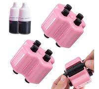 4 in 1 Math Roller Stamp for Math Teacher Kids,Addition,Subtraction, Multiplication & Fill-In-The-Blank Practice Tool for Kids, Classroom & Home Use (pink2pc)